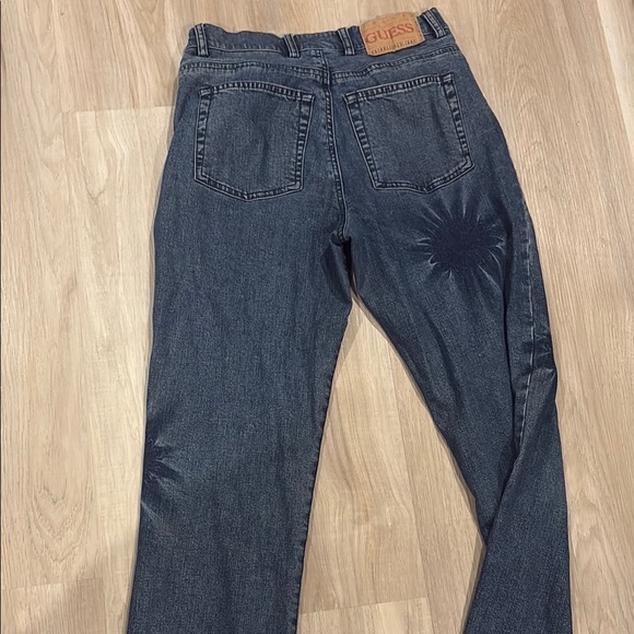 Guess by Marciano Blue Flare Wide Leg Jeans - Picture 6 of 9